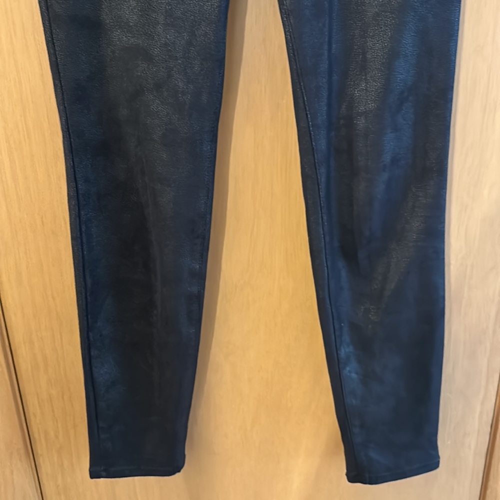 ABS Platinum Women’s Faux Leather Leggings Black Size 2 - Picture 3 of 12
